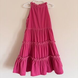Janie and Jack Velvet Girls Tiered Maxi Dress Size 5